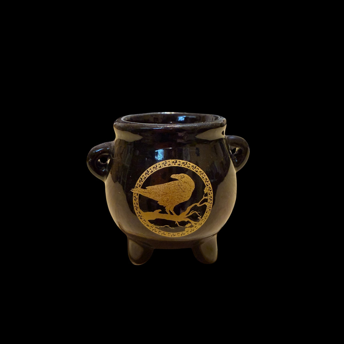 Ceramic Cauldron - Raven
