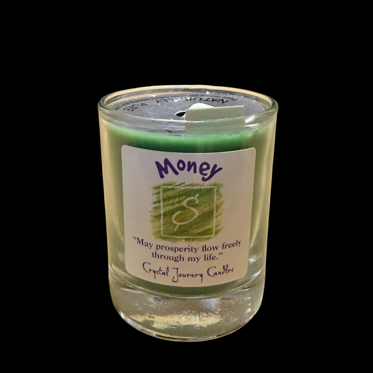Crystal Journey Candles Votive - Money