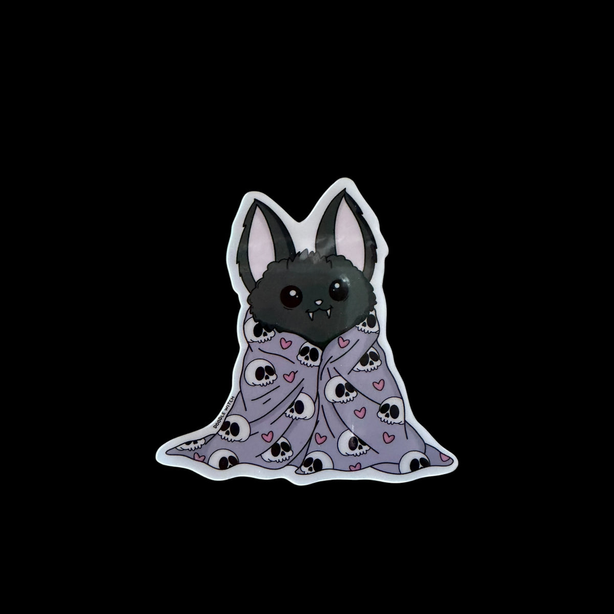 Bat With Blanket Sticker