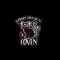 Support Your Local Coven Cat Sticker