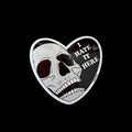 I Hate It Here Skull Sticker