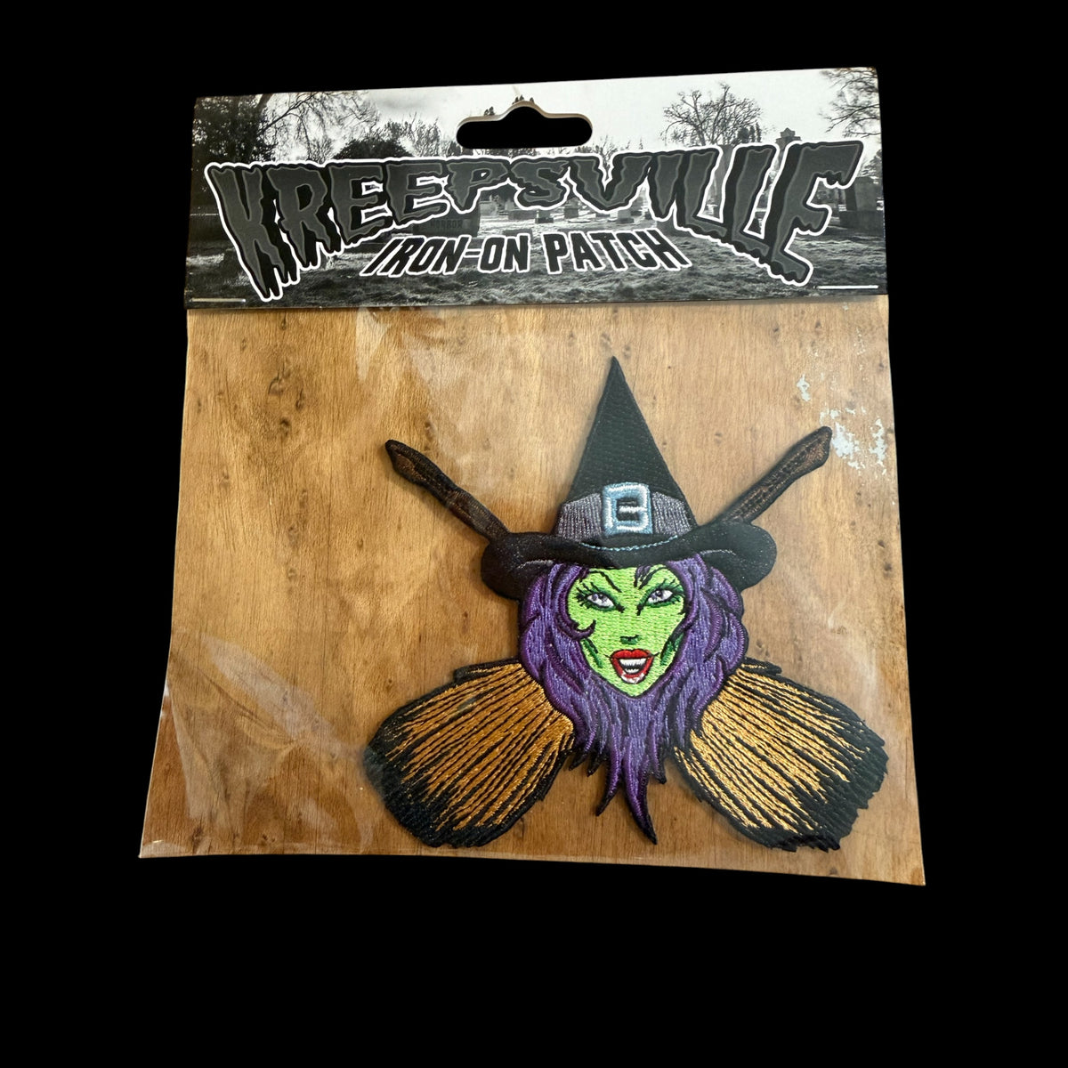 Witch Cross Brooms Patch